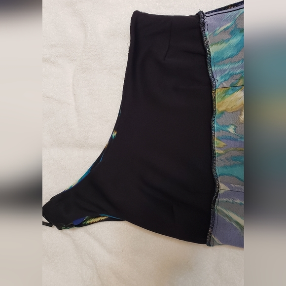 ABS Silver Label One Shoulder Multicolored Mini Dress Size S - Picture 10 of 13